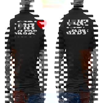 I Love Hot Chat Bot AI Robot Synthetic Replica Companion Fan Men's Back Print T-Shirt - Monsterry