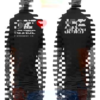I Love My Hot Girlfriend I Heart My Hot Girlfriend Gf Bf Men's T-shirt Back Print - Thegiftio