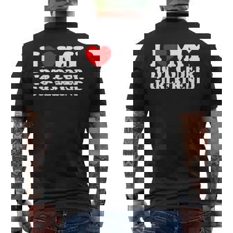 I Love My Hot Older Girlfriend I Heart My Hot Girlfriend Gf Men's T-shirt Back Print - Monsterry