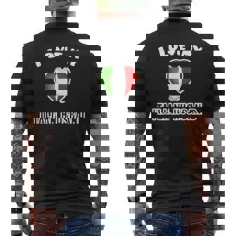 I Love My Italian Husband Camiseta Hombre Estampado Espalda - Regaloses