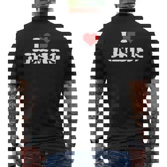 I Love Jesus Herz T-Shirt mit Rückendruck - Geschenkecke