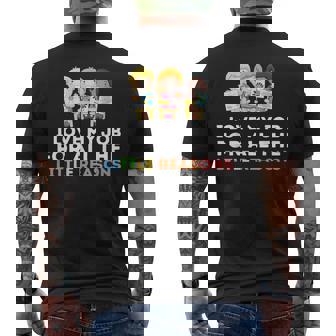 I Love My Job For All The Little Reasons Teaching Teacher Men's Back Print T-Shirt - Monsterry