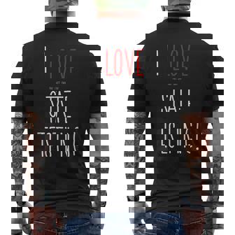 I Love The Last Day Of State Testing Teacher Men's Back Print T-Shirt - Monsterry