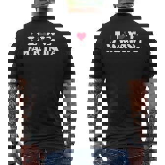 I Love Martina Matching Novia & Novio Martina Nombre Camiseta Hombre Estampado Espalda - Regaloses