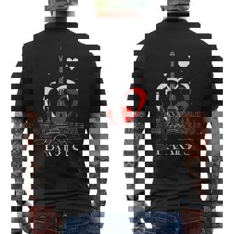I Love Paris Torre Eiffel Francia Sin Mangas Camiseta Hombre Estampado Espalda - Regaloses