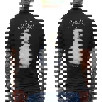 I Love My Silkies Silkie Chicken Tee T-Shirt Men's Back Print T-Shirt - Monsterry
