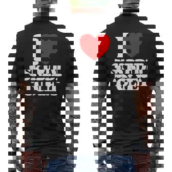 I Love Skibidi Toilet Meme Corazón Rojo Divertido Skibidi Toilet Camiseta Hombre Estampado Espalda - Regaloses