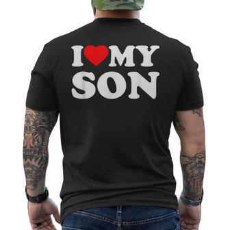 I Love My Son Heart T-Shirt mit Rückendruck - Geschenkecke