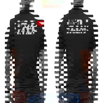 I Love Tall Italians Camiseta Hombre Estampado Espalda - Regaloses