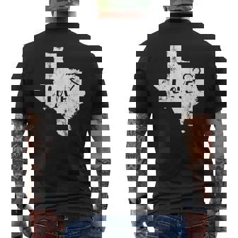 Love Texan Home Texas State Tee Men's Back Print T-Shirt - Monsterry