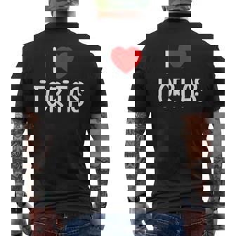 I Love Tortas Valentine's Day Torta Pounder Mexican Men's Back Print T-Shirt - Monsterry