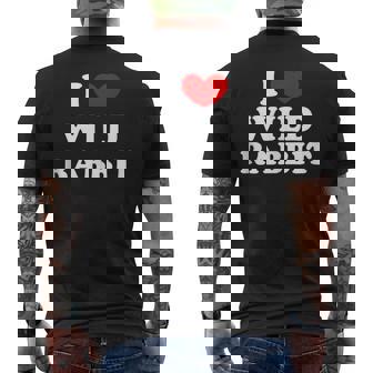 I Love Wild Rabbit I Heart Wild Rabbit Tank Top Men's Back Print T-Shirt - Monsterry