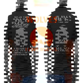 Love Wolves Did I Mention I Love Wolves Tshirt Men's Back Print T-Shirt - Monsterry