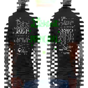 Luckiest Assistant Principal Ever St Patricks Day Men's Back Print T-Shirt - Monsterry