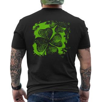 Lucky Charm Four Leaf Clover Irish Clover S T-Shirt mit Rückendruck - Geschenkecke