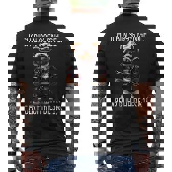 Lustiger Spruch Arbeit Humor Geburtstagsgeschenk Spaß Teddy T-Shirt mit Rückendruck - Geschenkecke