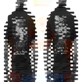 Where Them Fans At Boots On Da Ground Cowgirl Linedance Men's T-shirt Back Print - Monsterry