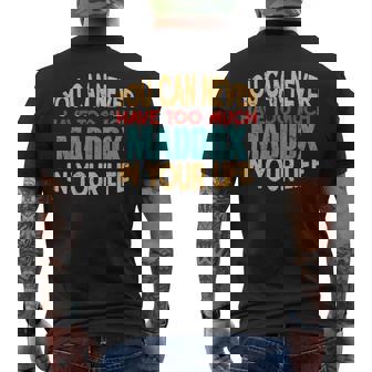 Maddox Personalized Tshirt First Name Joke Item Men's Back Print T-Shirt - Monsterry