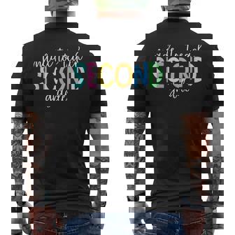 Made To Teach Second Grade Teacher First Day Back To School Tank Top Men's Back Print T-Shirt - Monsterry