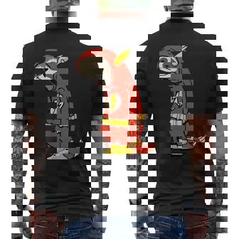 Makayast Sloth Flash Men's Back Print T-Shirt - Monsterry