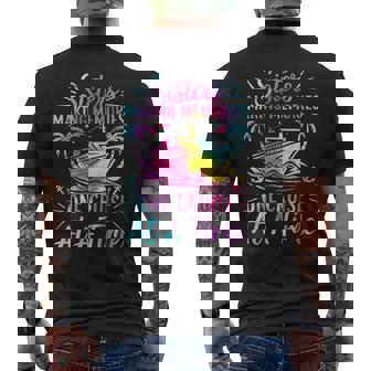 Making Memories Sisters Cruise Trip 2025 Sisters Vacation Men's T-shirt Back Print - Seseable