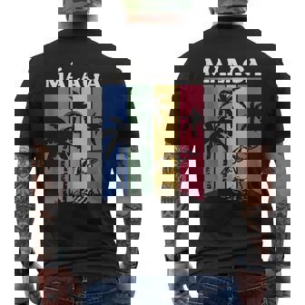 Malaga España Playa De Málaga Málaga Sin Mangas Camiseta Hombre Estampado Espalda - Regaloses