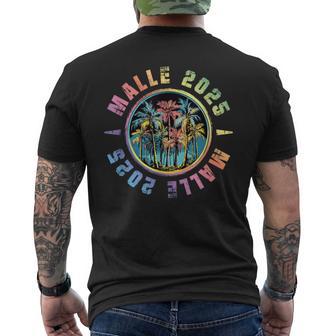 Malle 2025 Colourful Mallorca Party Holiday Team T-Shirt mit Rückendruck - Geschenkecke