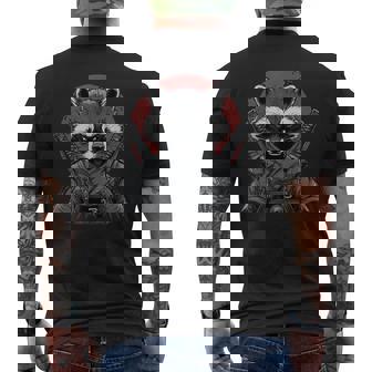 Mapache Ninja Camiseta Hombre Estampado Espalda - Regaloses