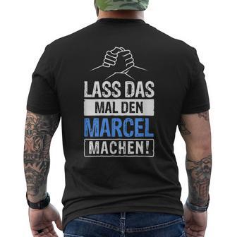 Marcel Name With Slogan T-Shirt mit Rückendruck - Geschenkecke