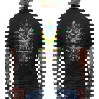 Masque De Mardi Gras New Orleans Nola Louisiana Outfit Carnaval T-shirt imprimé au dos - Cadeauxyz
