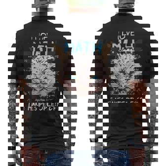 A Math Genius Who Is Good At Mathematics Loves The Saying Men's Back Print T-Shirt - Monsterry