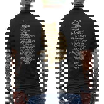 Maxwell Equations Electromagnetic Wave Physics Men's Back Print T-Shirt - Monsterry