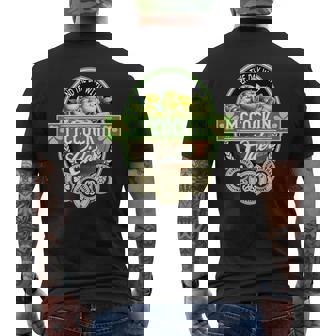 Mccockin Cider St Patricks Day Men's T-shirt Back Print - Seseable