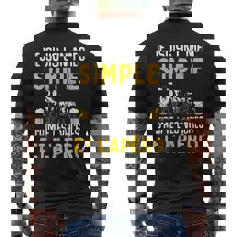 Mec Simple J' Aime Lesaches Et L' Apéro Humourache T-shirt imprimé au dos - Cadeauxyz