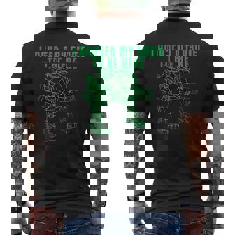 Mech Robot Mecha Retro I Paused My Game To Be Here Men's Back Print T-Shirt - Monsterry