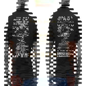 Mechanic Bust A Nut Lube The Shaft & Blowing Some Tranny Men's Back Print T-Shirt - Monsterry