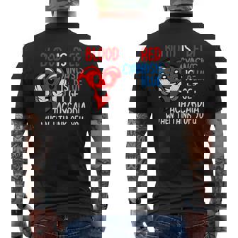 Medical Pun Blood Is Red For Medical School Students Men's Back Print T-Shirt - Monsterry