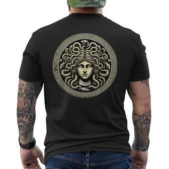 Medusa Mythos Gorgone Snake Hair Greek Mythology T-Shirt mit Rückendruck - Geschenkecke