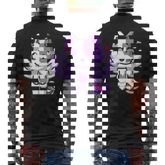 Meemeows Plush Cute Cat Men's T-shirt Back Print - Seseable