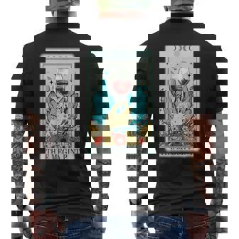 The Mega Pint Tarot Card Halloween Hearsay Wine Goth Men's Back Print T-Shirt - Monsterry