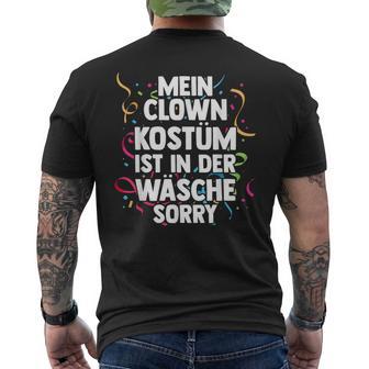 Mein Clown Kostüm Ist In Der Wäsche Carnival T-Shirt mit Rückendruck - Geschenkecke