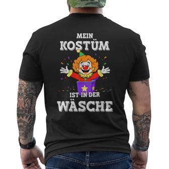 Mein Kostüm Ist In Der Wäsche Clown For Carnival Fancy Dress T-Shirt mit Rückendruck - Geschenkecke