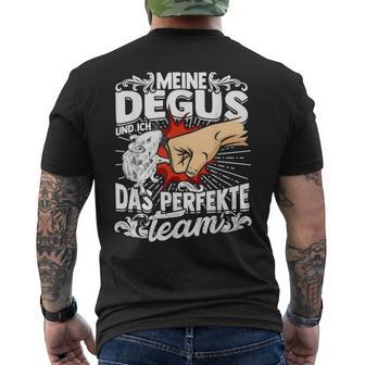 Meine Degus And Ich Das Perfekte Team Shrauchrat Degu T-Shirt mit Rückendruck - Geschenkecke