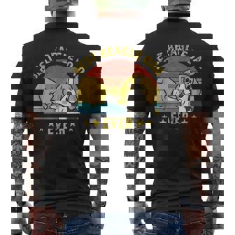 Mejor Papá Beagle Regalo Para Dueños De Beagle Best Dog Dad Camiseta Hombre Estampado Espalda - Regaloses
