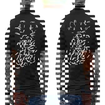 Merry And Bright Withe The Cute Hearts Men's T-shirt Back Print | Mazezy