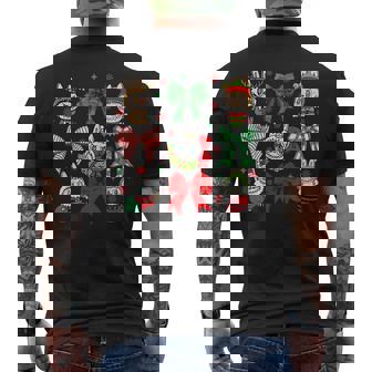 Merry Christmas Labubu Labubu Xmas Men's Back Print T-Shirt - Monsterry