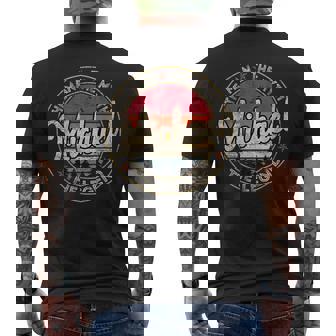 Michael The Man The Myth The Legend Personalized Name Men's Back Print T-Shirt - Monsterry