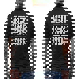 Micro Penis Pride Sarcastique Pour Homme T-shirt imprimé au dos - Cadeauxyz