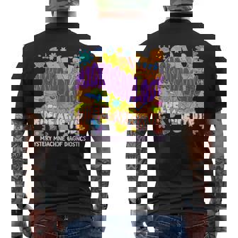 Microbiology Mystery Machine Of Diagnostics Lab Week 2025 Men's T-shirt Back Print - Monsterry