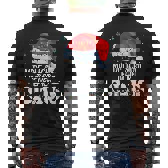 Middle School Teacher Claus Christmas Matching Costume Men's Back Print T-Shirt - Monsterry